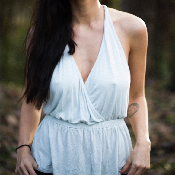 Light blue halter tank ❌sold❌ - Picture 3 of 3